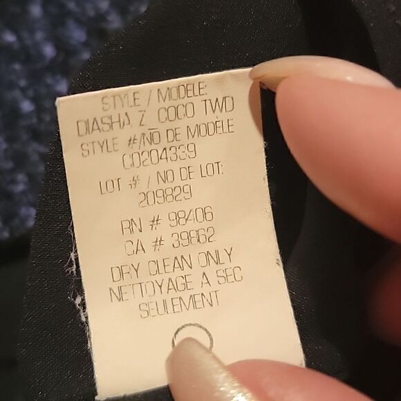 Theory blue/black tweed skirt   - Picture 9 of 9